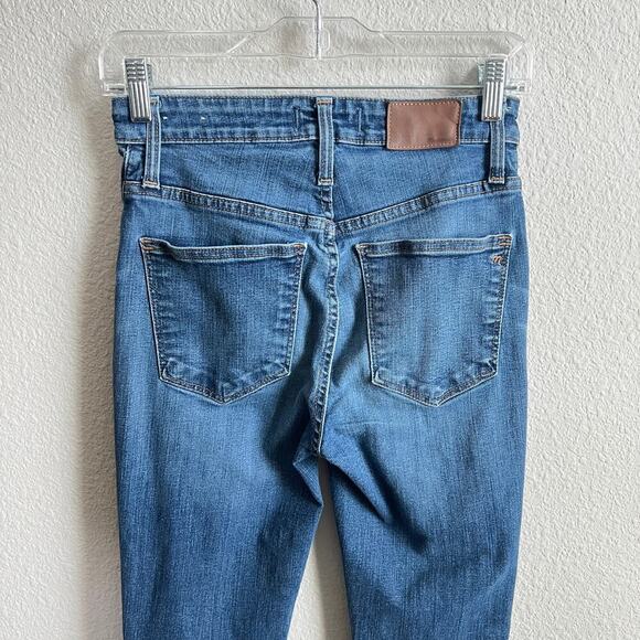 Madewell Curvy High Rise Skinny Jeans Women's 27 Moreaux Medium Wash Stretch - Picture 4 of 7